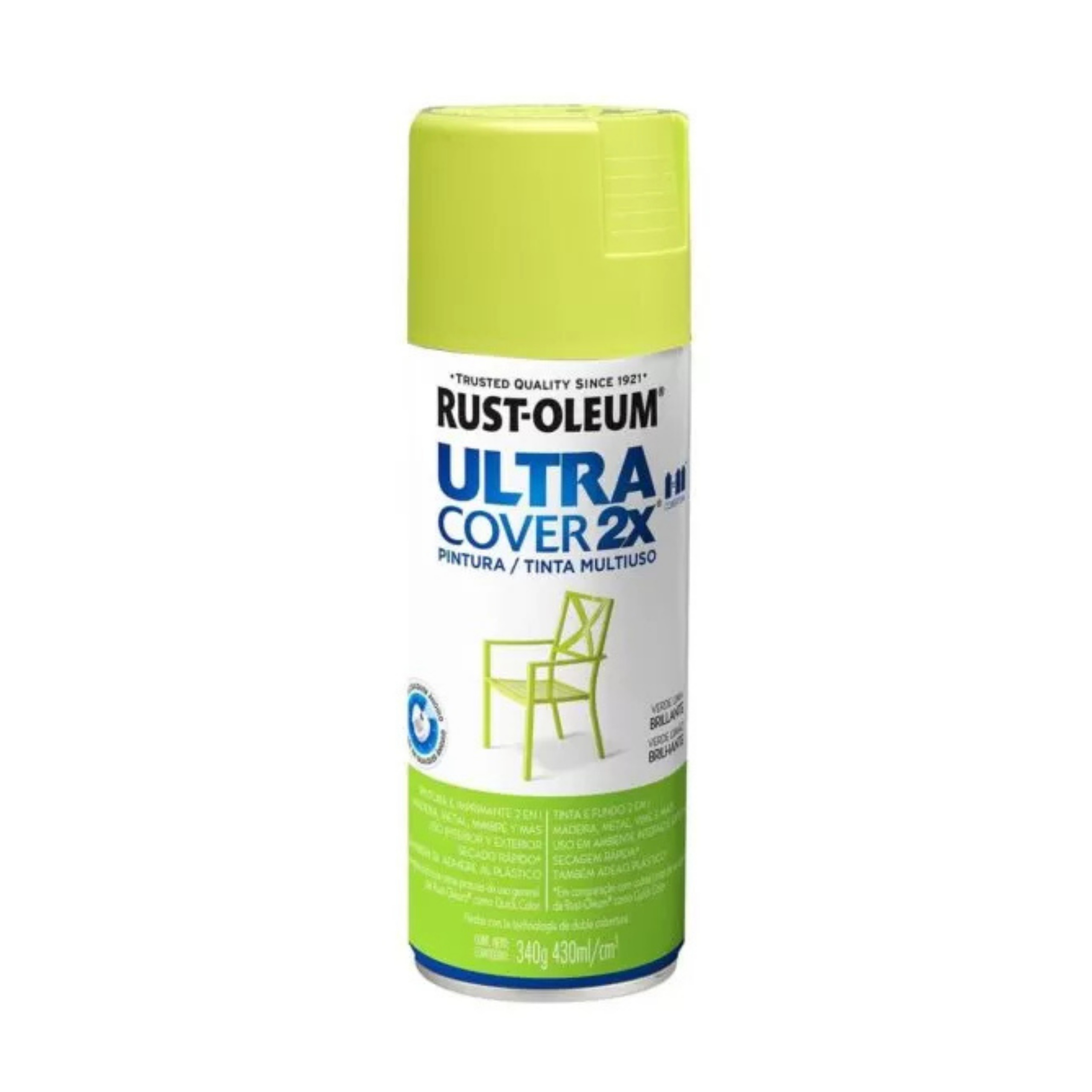Aerosol Rust Oleum Ultra Cover UC2X Verde Lima Brillante 340 G