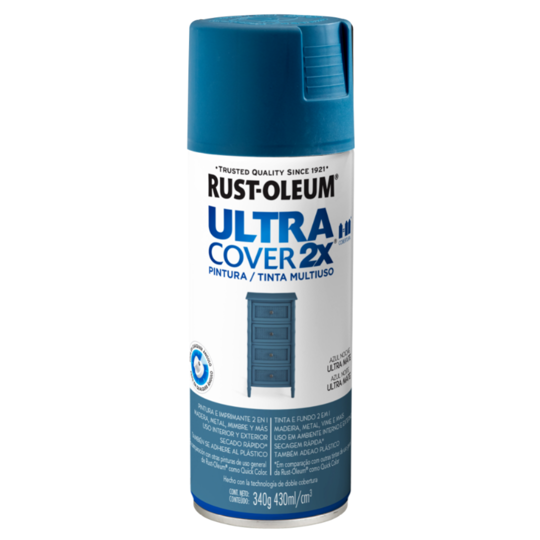 Aerosol Rust Oleum Ultra Cover UC2X Azul Noche Ultra Mate 340 G