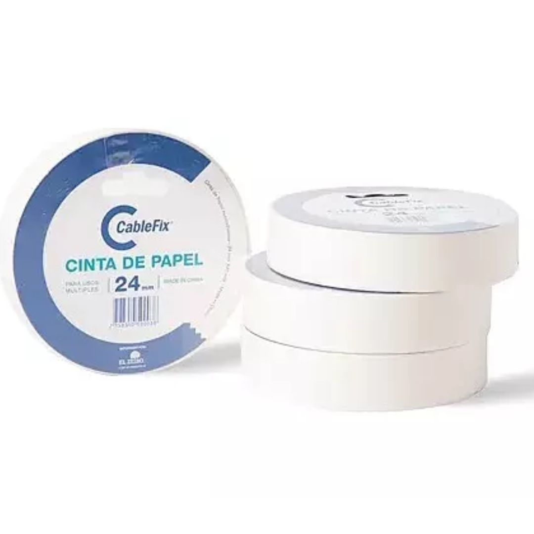 GANDINI-PINTURERIA-CABLEFIX-CINTA DE PAPEL 24MM