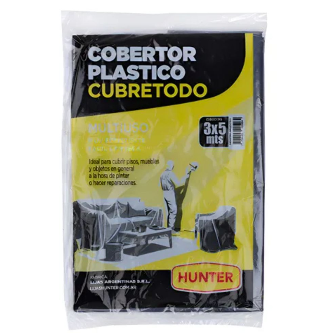 COBERTOR PLASTICO ECO 3MTS X 5MTS - HUNTER